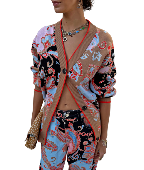 Paisley Martha Cardigan - Multi