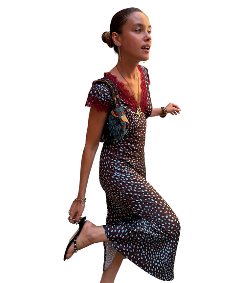 Deer Olivia Dress - Chocolate