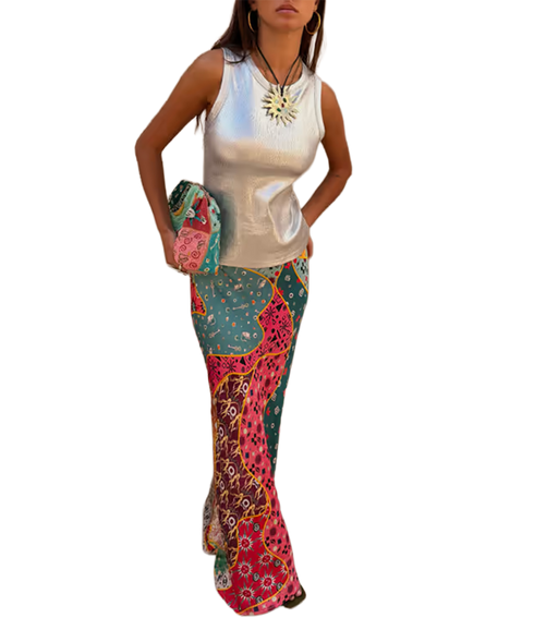 Pastel Morocco Dorris Skirt - Multi