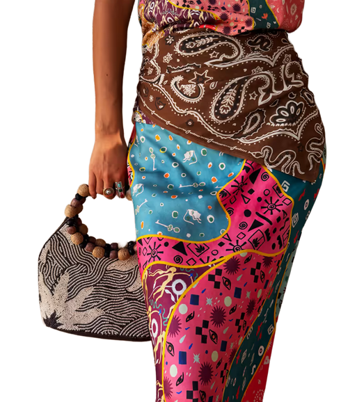 Pastel Morocco Dorris Skirt - Multi