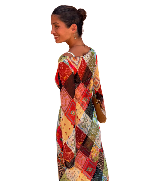 Aria Dress Jardin Du Soleil Print - Multi