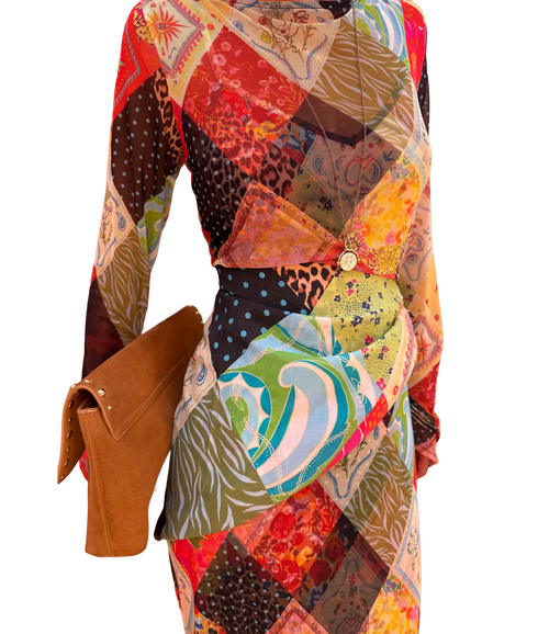 Aria Dress Jardin Du Soleil Print - Multi