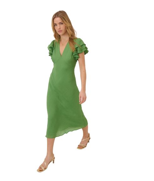 Layla Midi Dress - Green
