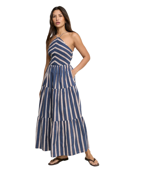 Martina Midi Dress - Blue