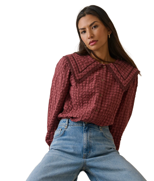 Allegra Blouse - Red