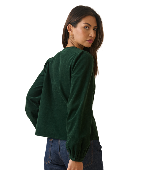 Isla Blouse Cord - Green