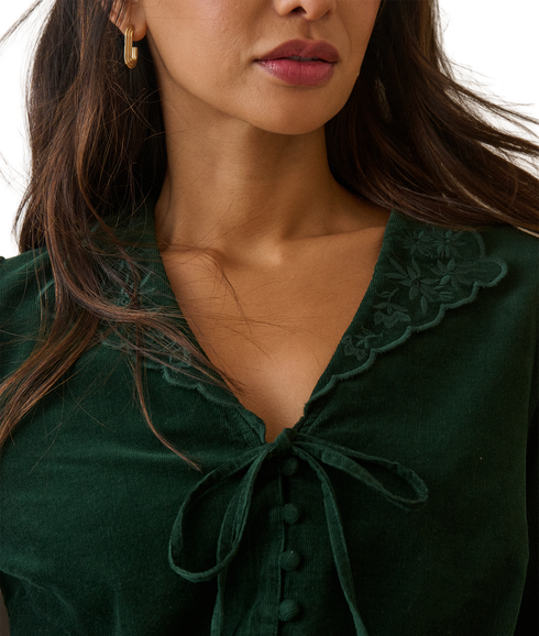 Isla Blouse Cord - Green