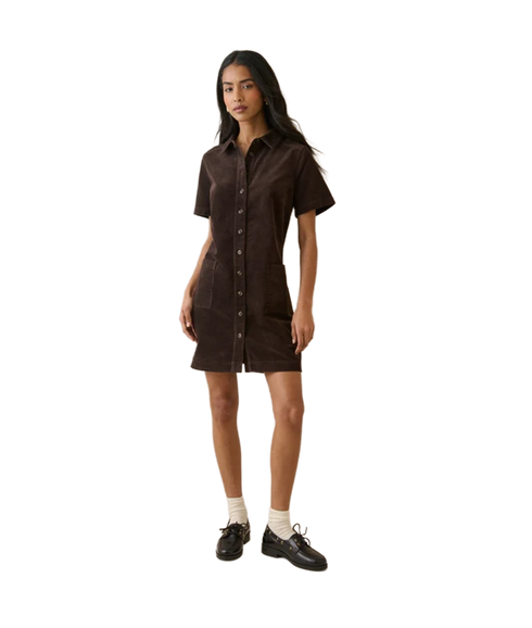 Lucy Cord Mini Dress - Brown