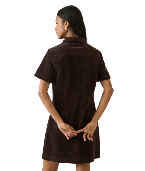 Lucy Cord Mini Dress - Brown