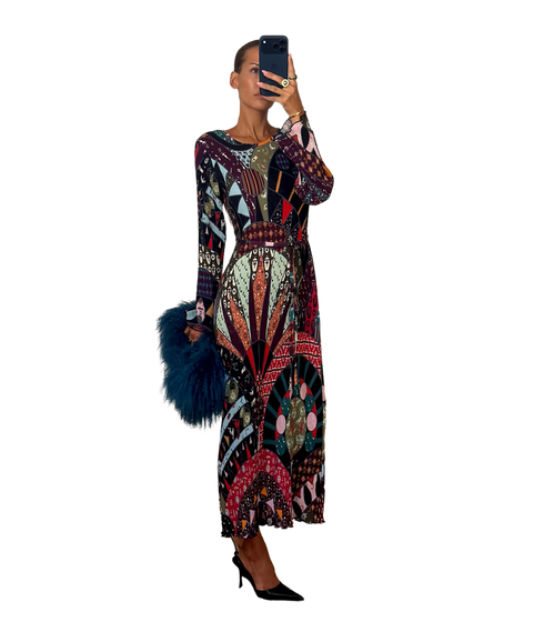 Casablanca Gaia Dress - Black