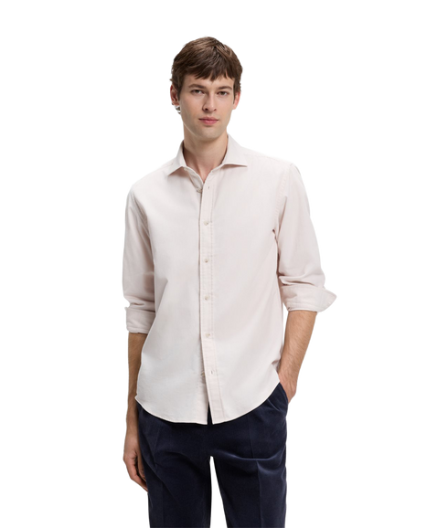 Liam Long Sleeve Shirt - Open White