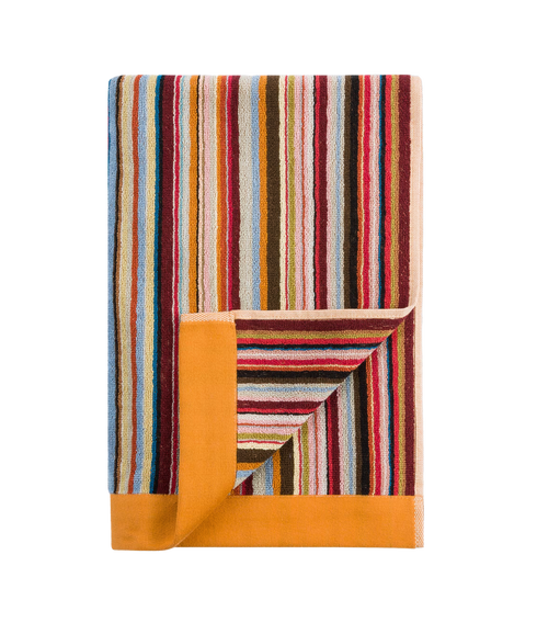 Towel Medium Sig Strp - Multi Coloured