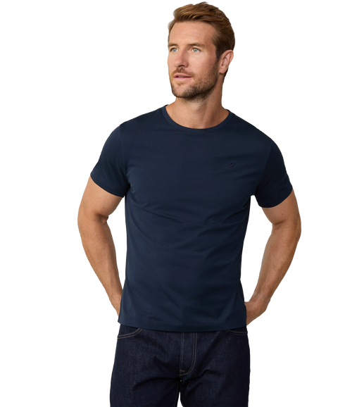 Pima Cotton Tee - Navy