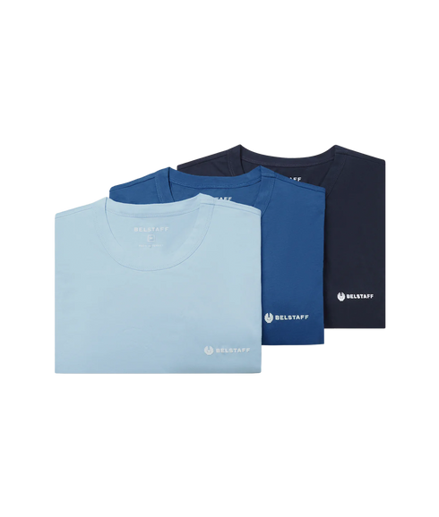 3 Pack T-Shirt - Dark Ink/Sky Blue/Marine Blue