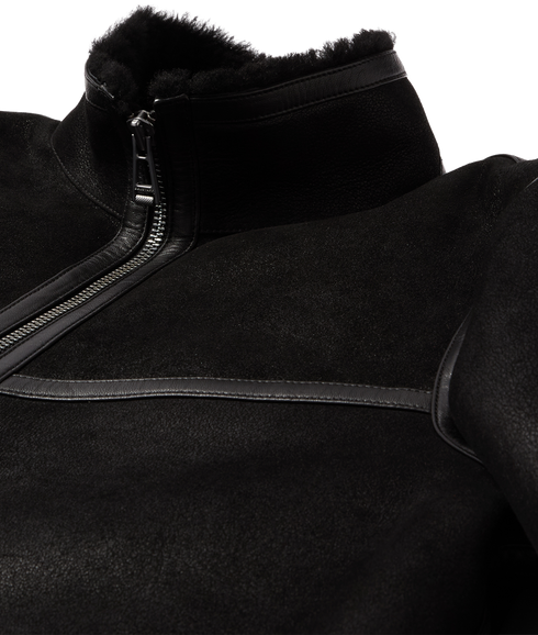 Highland Shearling Jacket - Black