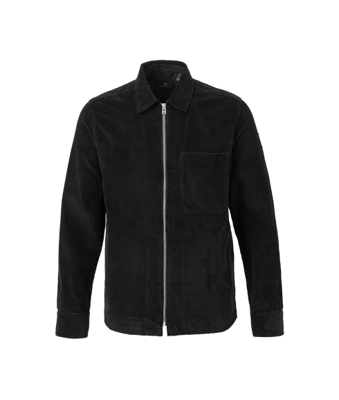 Valve Cord Zip Overshirt- Black