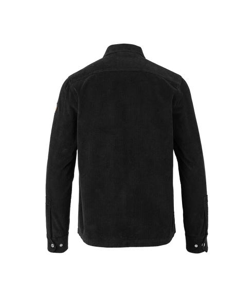 Valve Cord Zip Overshirt- Black