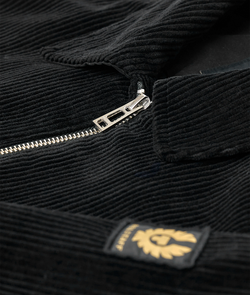 Valve Cord Zip Overshirt- Black