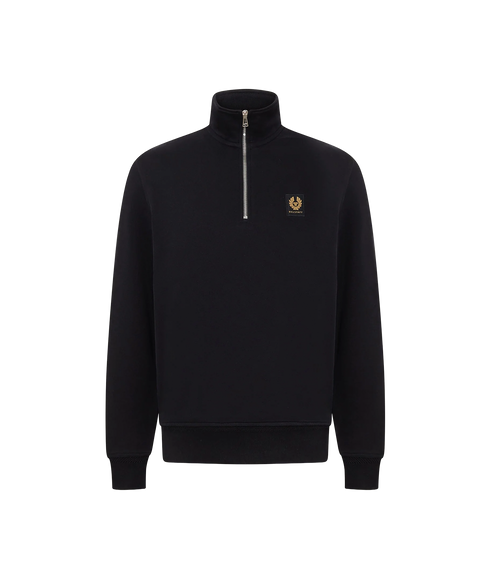 Belstaff Quarter Zip Sweatshirt - Black