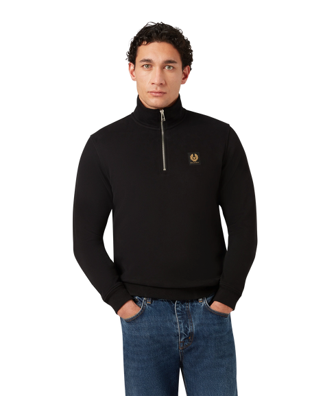 Belstaff Quarter Zip Sweatshirt - Black