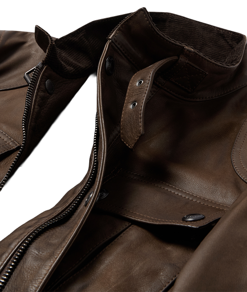 Gangster Jacket - Dark Dusty Taupe