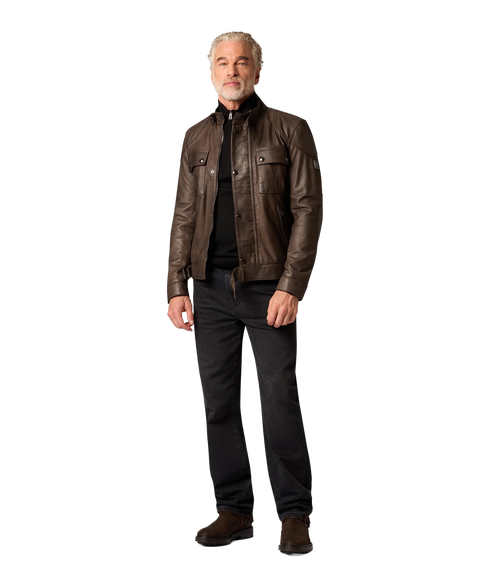 Gangster Jacket - Dark Dusty Taupe