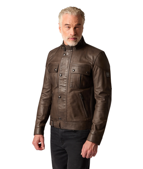 Gangster Jacket - Dark Dusty Taupe