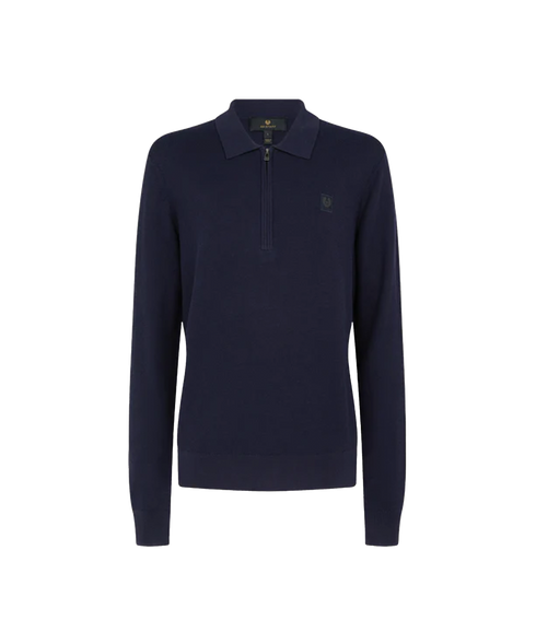 Drift Knitted Polo - Dark Ink