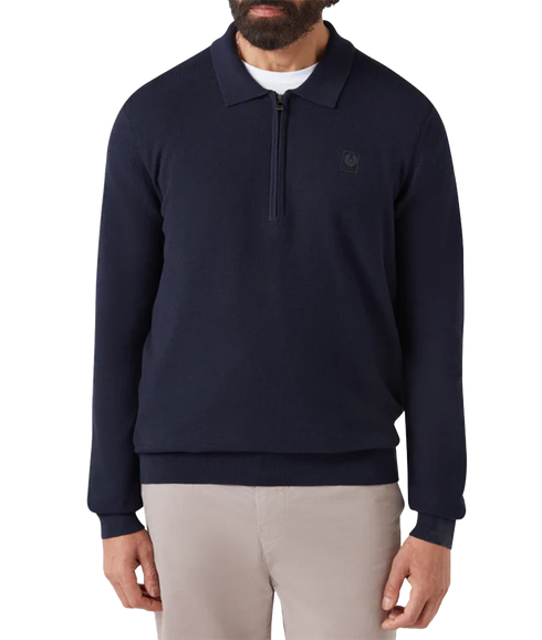 Drift Knitted Polo - Dark Ink