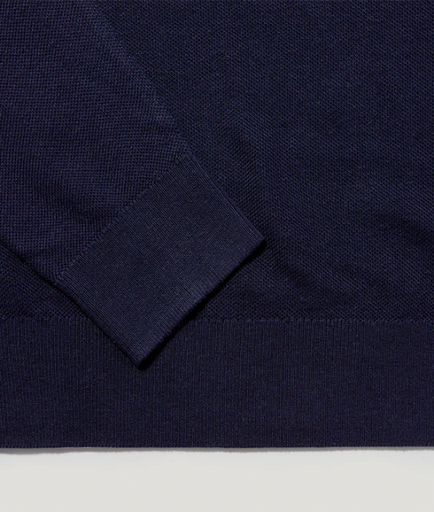 Drift Knitted Polo - Dark Ink