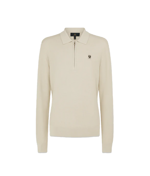 Drift Knitted Polo - Beige