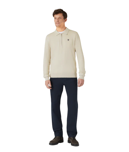 Drift Knitted Polo - Beige