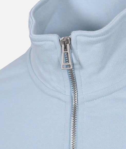 Quarter Zip Sweatshirt - Sky Blue