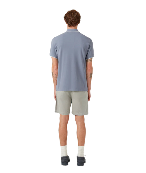 Tipped Polo - Blue