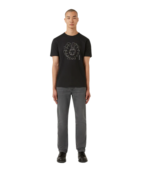 Deconstucted Phoenix Graphic T-Shirt - Black