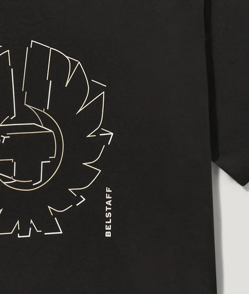 Deconstucted Phoenix Graphic T-Shirt - Black