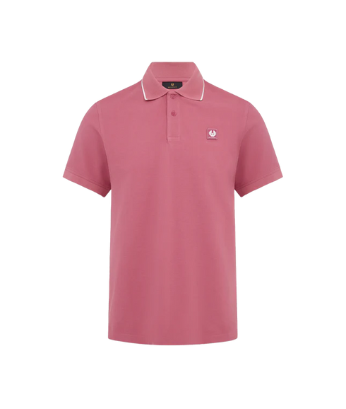 Tipped Polo - Magenta