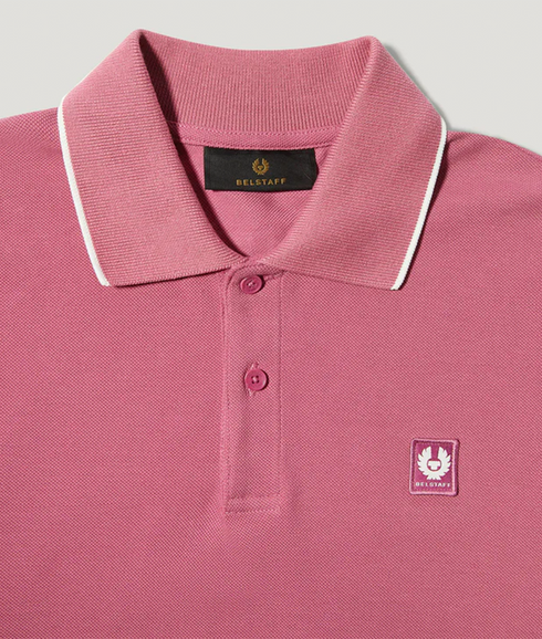 Tipped Polo - Magenta