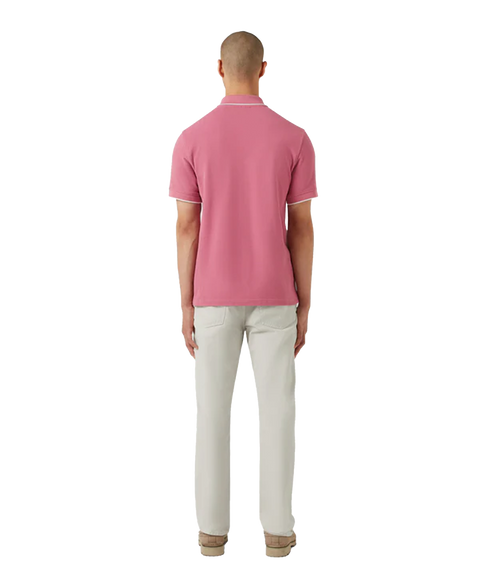 Tipped Polo - Magenta
