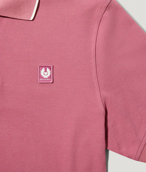 Tipped Polo - Magenta