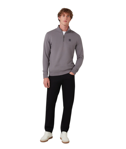 Quarter Zip Sweatshirt Tornado Grey
