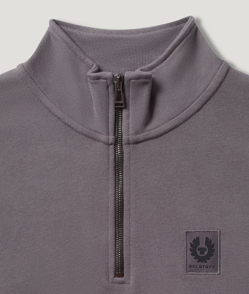 Quarter Zip Sweatshirt Tornado Grey