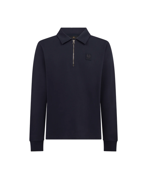 Curator Collared Sweatshirt Dark Ink