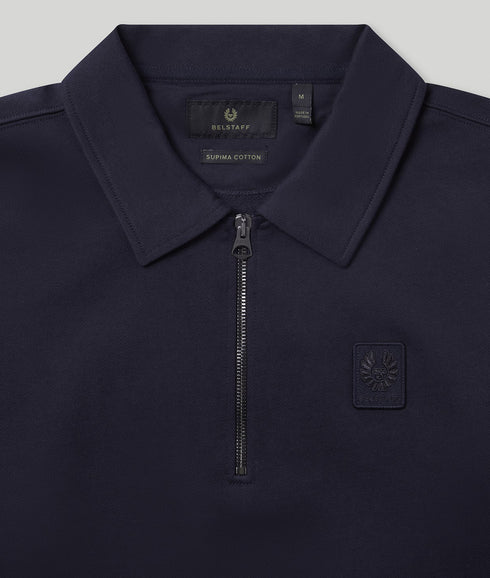 Curator Collared Sweatshirt Dark Ink