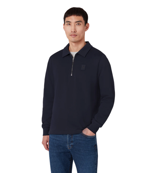 Curator Collared Sweatshirt Dark Ink