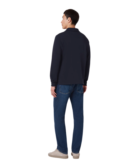 Curator Collared Sweatshirt Dark Ink