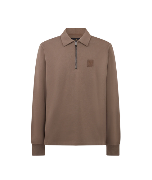 Curator Collared Sweatshirt Major Brown