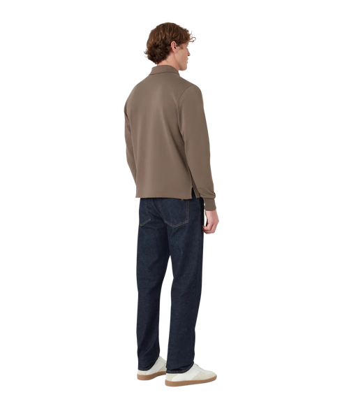 Curator Collared Sweatshirt Major Brown