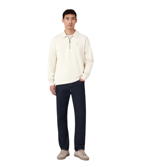 Curator Collared Sweatshirt - Silver Birch