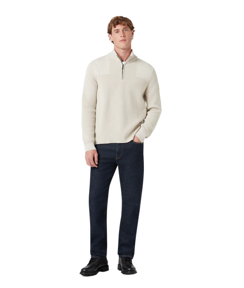 Commander Quarter Zip Jumper Silver Birch